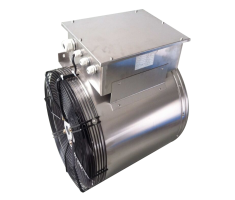 Outdoor fan forced heater
